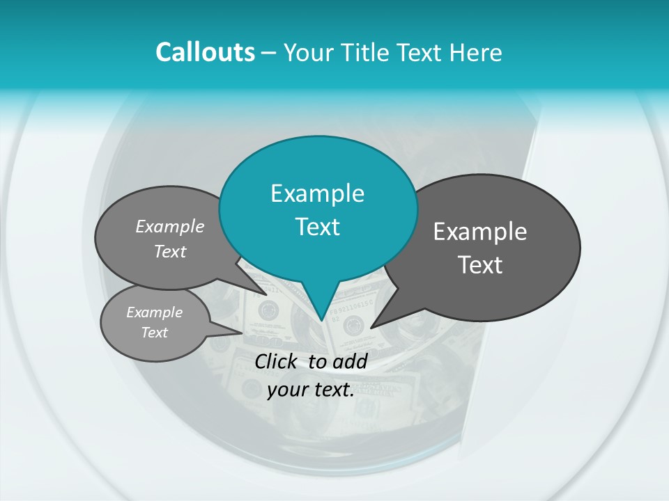 Concepts Washing Money PowerPoint Template