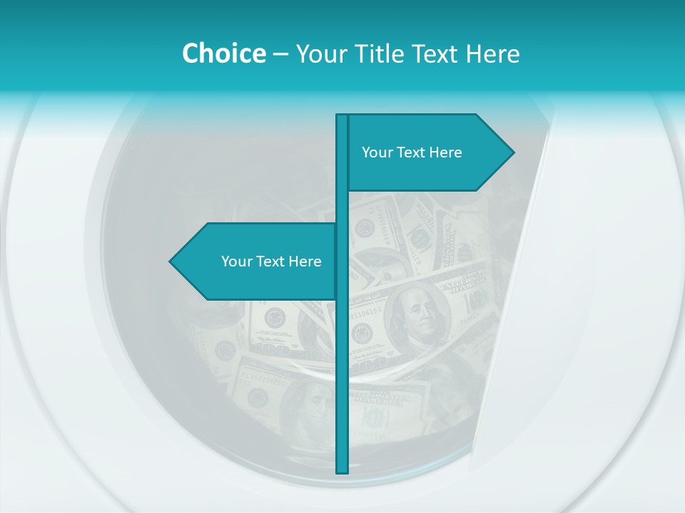 Concepts Washing Money PowerPoint Template
