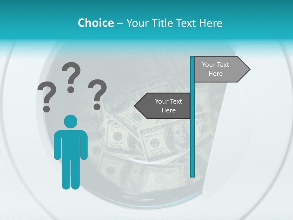 Concepts Washing Money PowerPoint Template