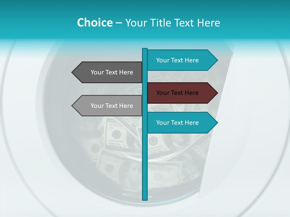 Concepts Washing Money PowerPoint Template