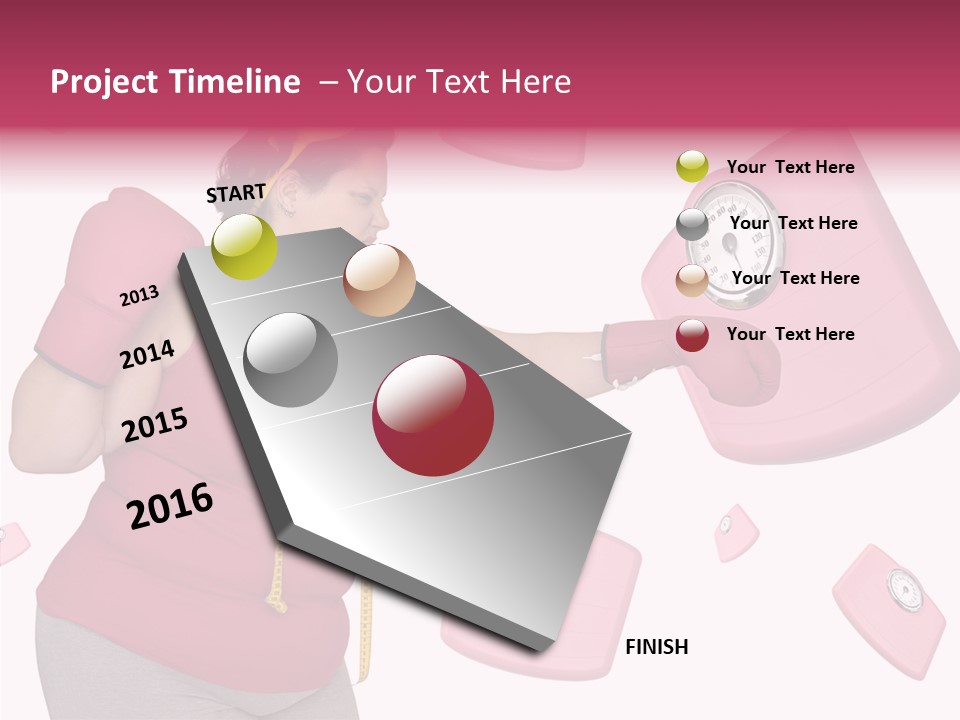 Curves Mass Big PowerPoint Template