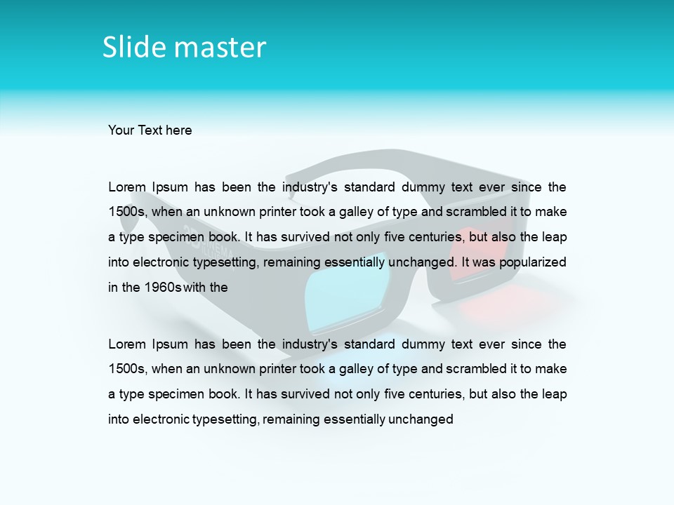 Perception Movie Glasses PowerPoint Template