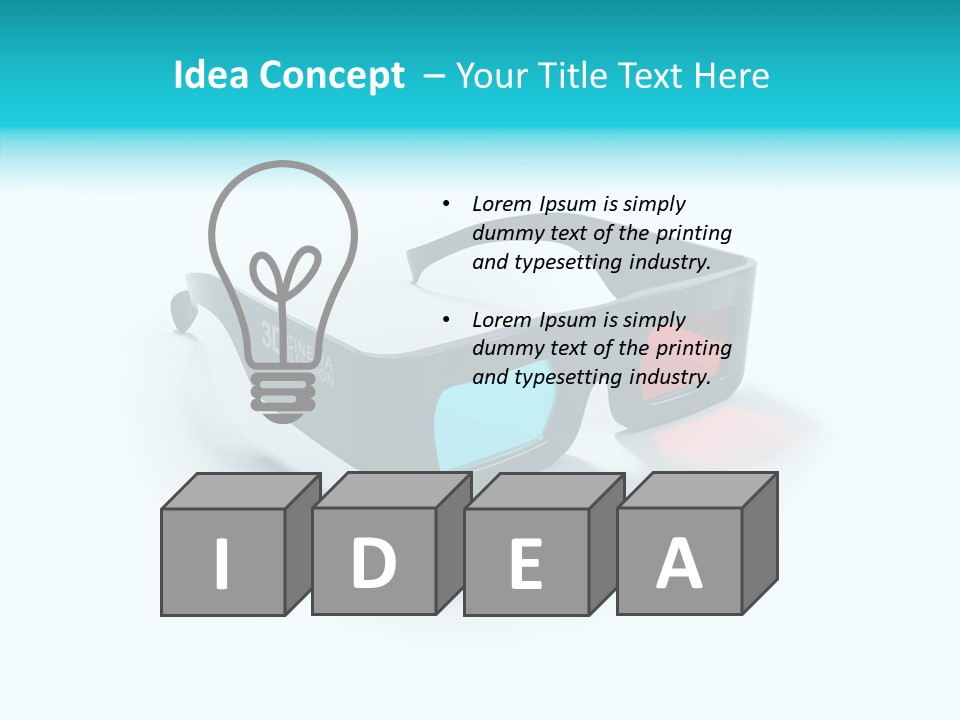 Perception Movie Glasses PowerPoint Template