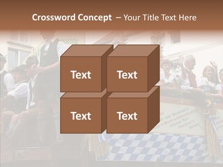 Embroidery Breeches Pants PowerPoint Template