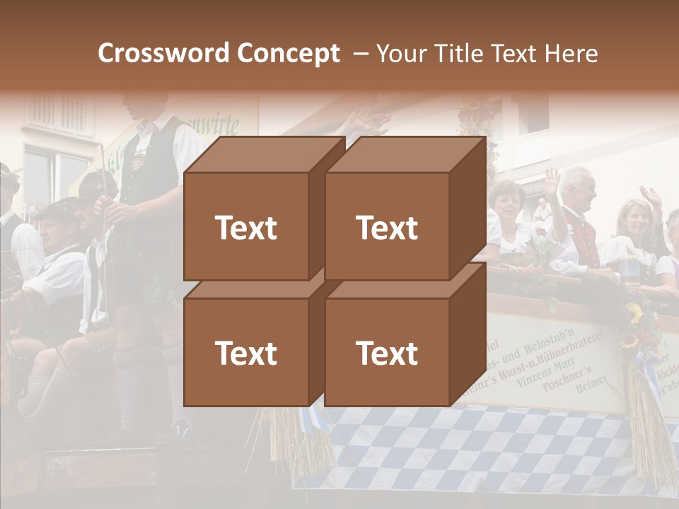 Embroidery Breeches Pants PowerPoint Template