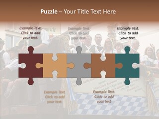 Embroidery Breeches Pants PowerPoint Template