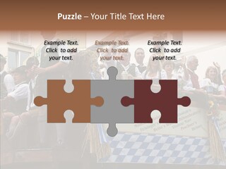 Embroidery Breeches Pants PowerPoint Template