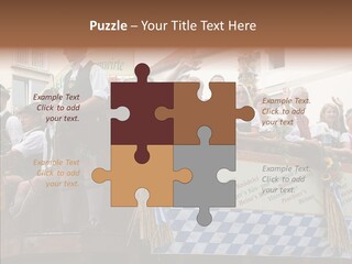 Embroidery Breeches Pants PowerPoint Template