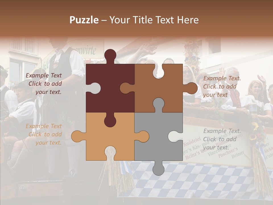 Embroidery Breeches Pants PowerPoint Template