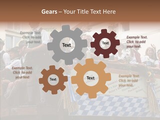 Embroidery Breeches Pants PowerPoint Template