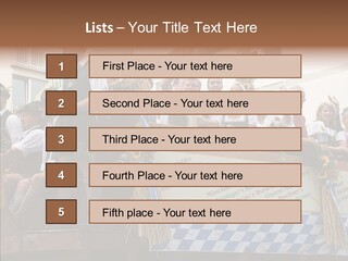 Embroidery Breeches Pants PowerPoint Template