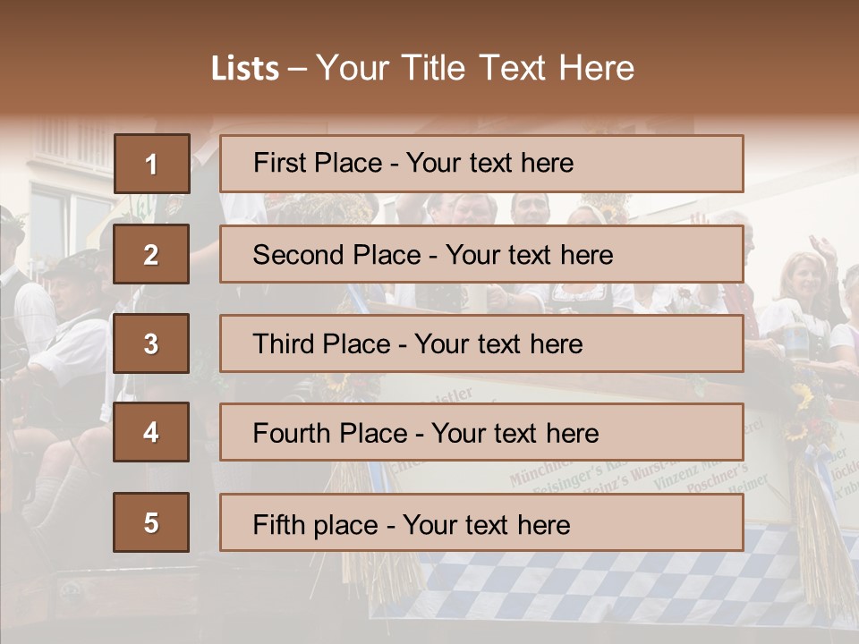 Embroidery Breeches Pants PowerPoint Template