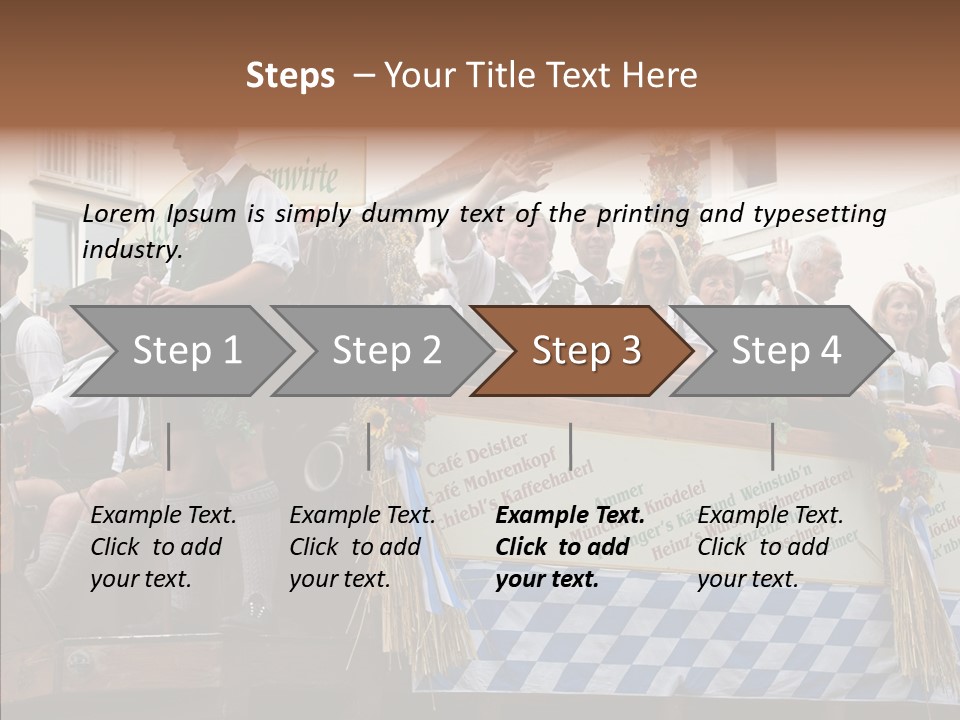 Embroidery Breeches Pants PowerPoint Template