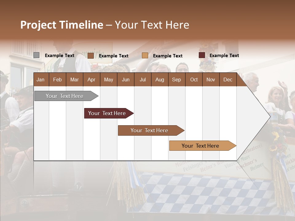 Embroidery Breeches Pants PowerPoint Template