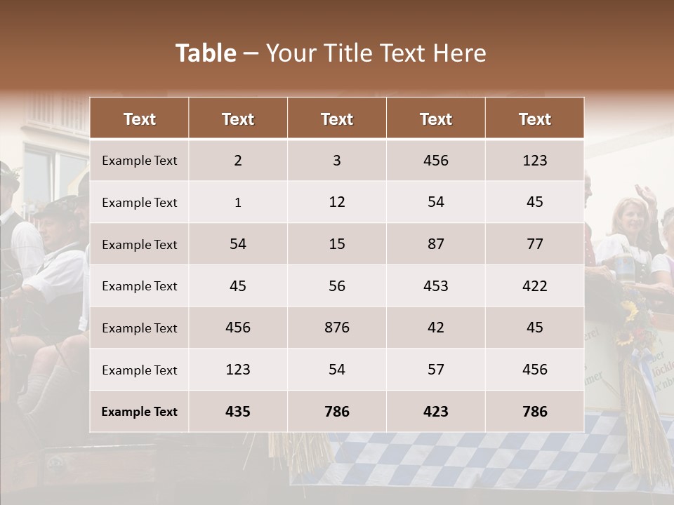 Embroidery Breeches Pants PowerPoint Template