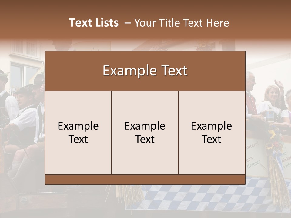 Embroidery Breeches Pants PowerPoint Template