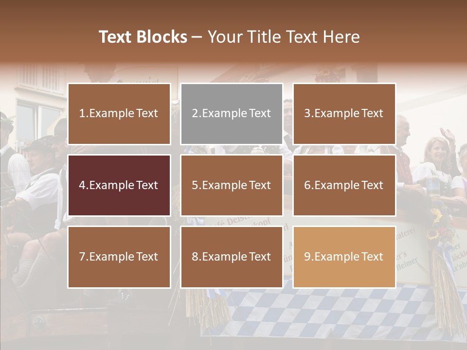 Embroidery Breeches Pants PowerPoint Template