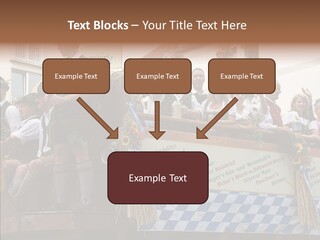 Embroidery Breeches Pants PowerPoint Template