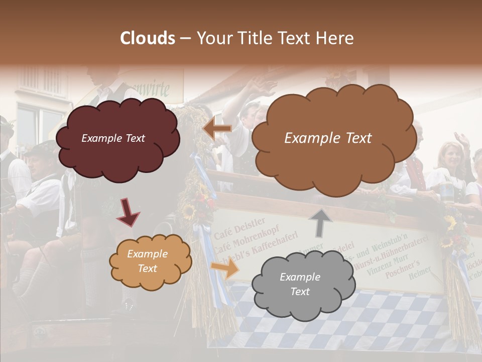 Embroidery Breeches Pants PowerPoint Template