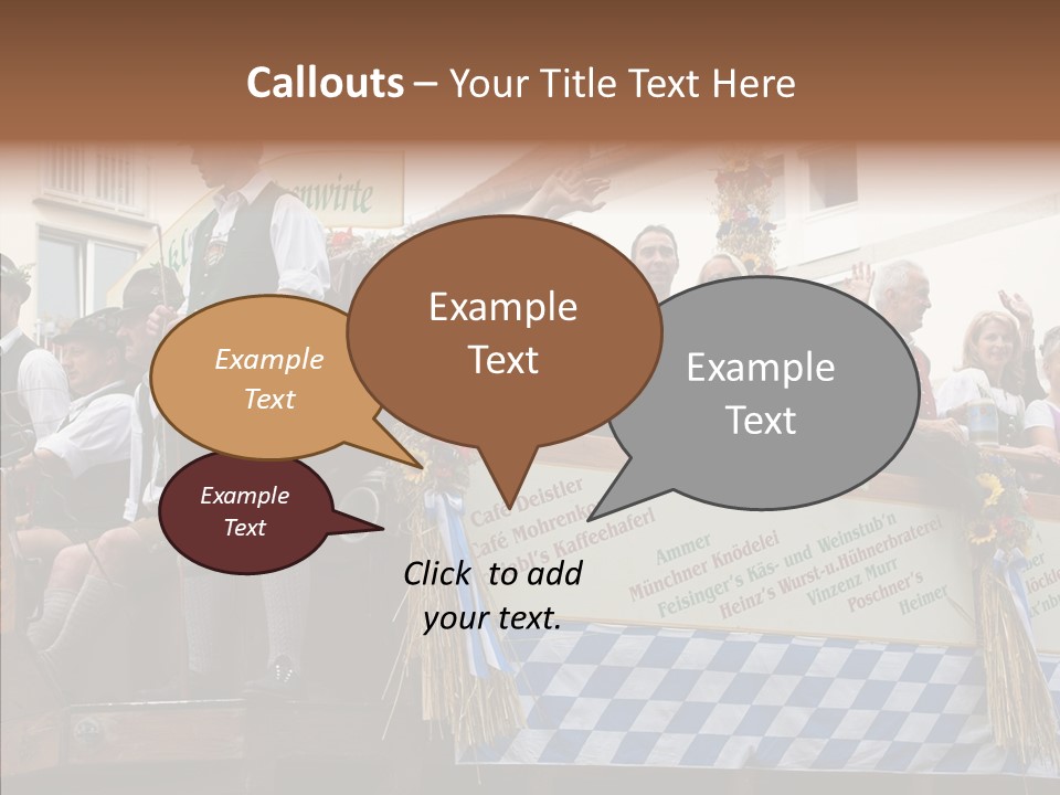 Embroidery Breeches Pants PowerPoint Template