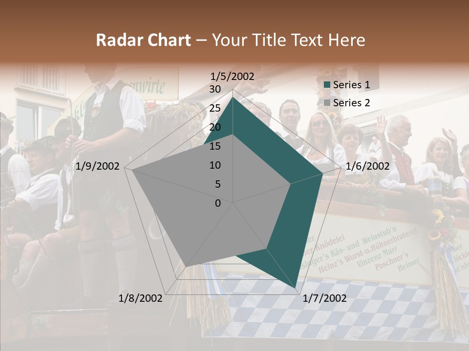 Embroidery Breeches Pants PowerPoint Template