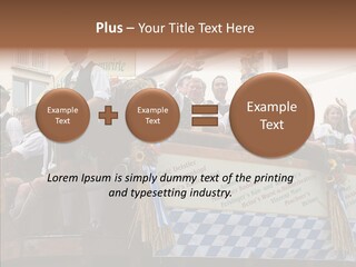 Embroidery Breeches Pants PowerPoint Template