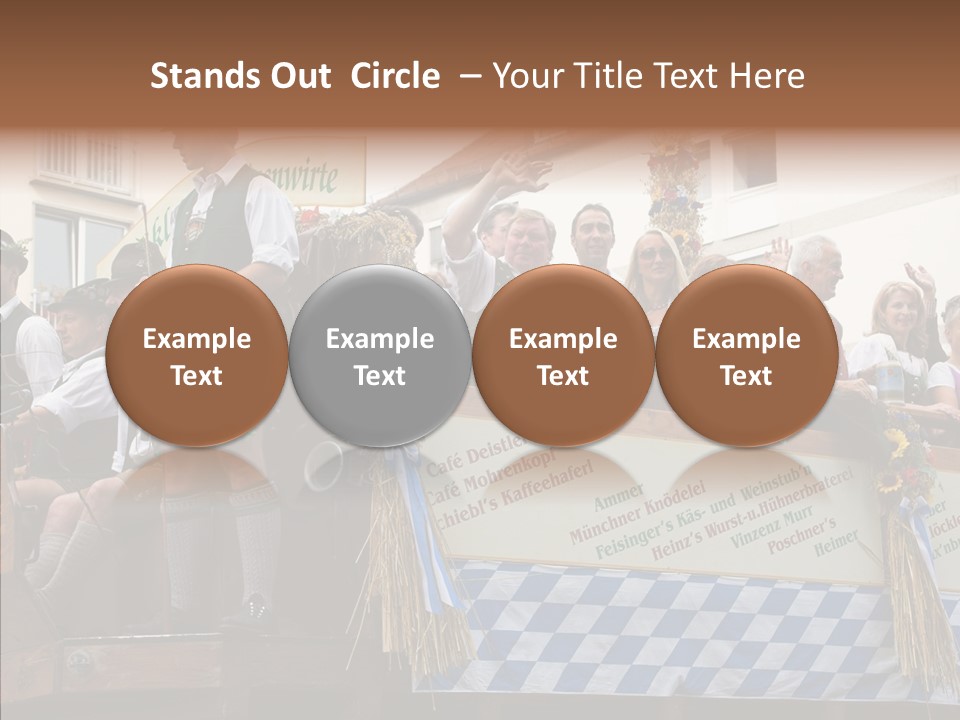 Embroidery Breeches Pants PowerPoint Template