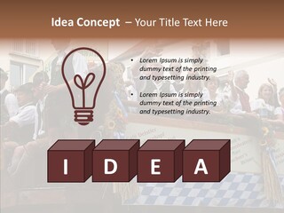 Embroidery Breeches Pants PowerPoint Template