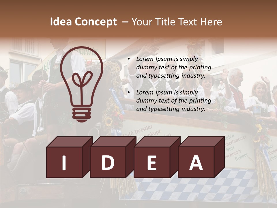 Embroidery Breeches Pants PowerPoint Template