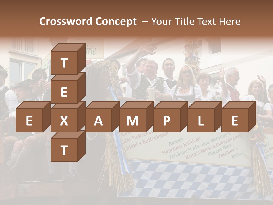 Embroidery Breeches Pants PowerPoint Template