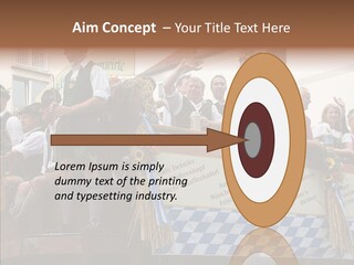 Embroidery Breeches Pants PowerPoint Template