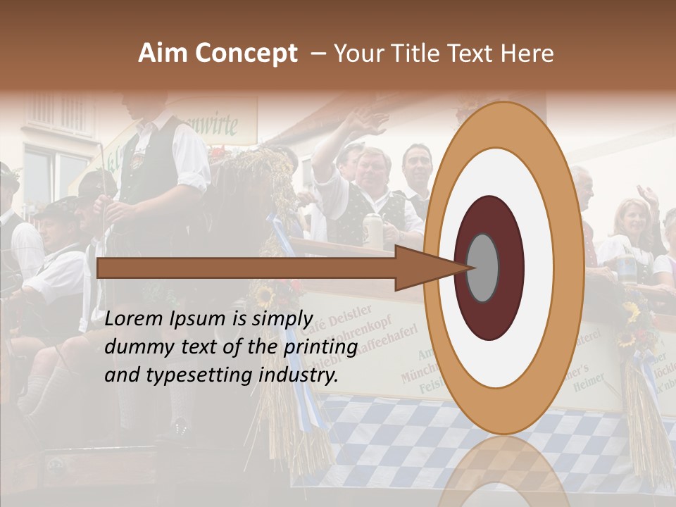 Embroidery Breeches Pants PowerPoint Template