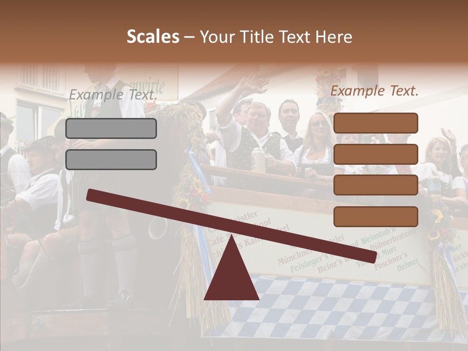 Embroidery Breeches Pants PowerPoint Template