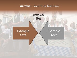 Embroidery Breeches Pants PowerPoint Template