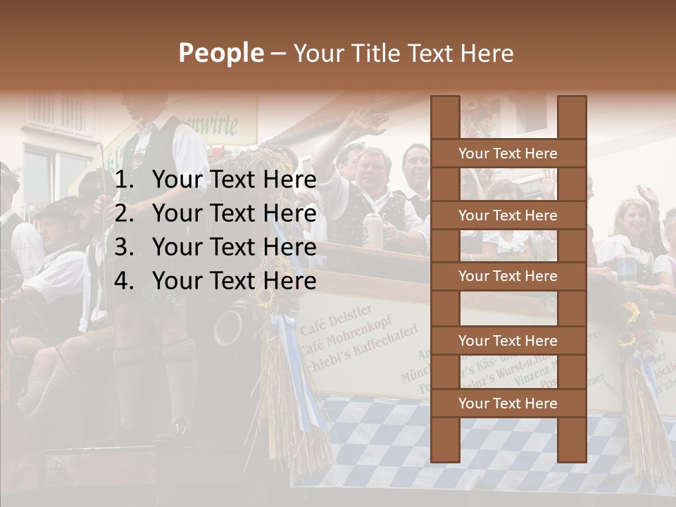 Embroidery Breeches Pants PowerPoint Template