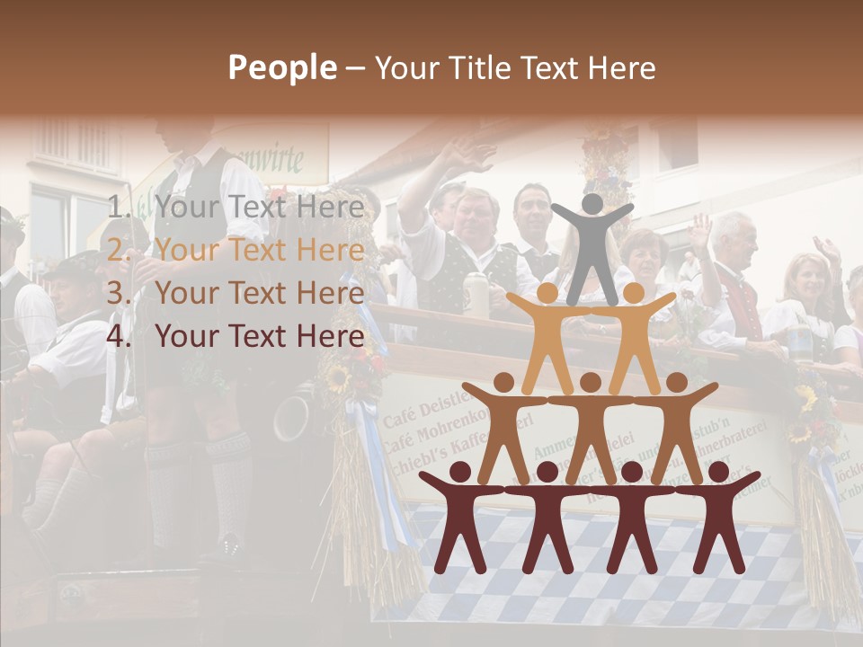 Embroidery Breeches Pants PowerPoint Template