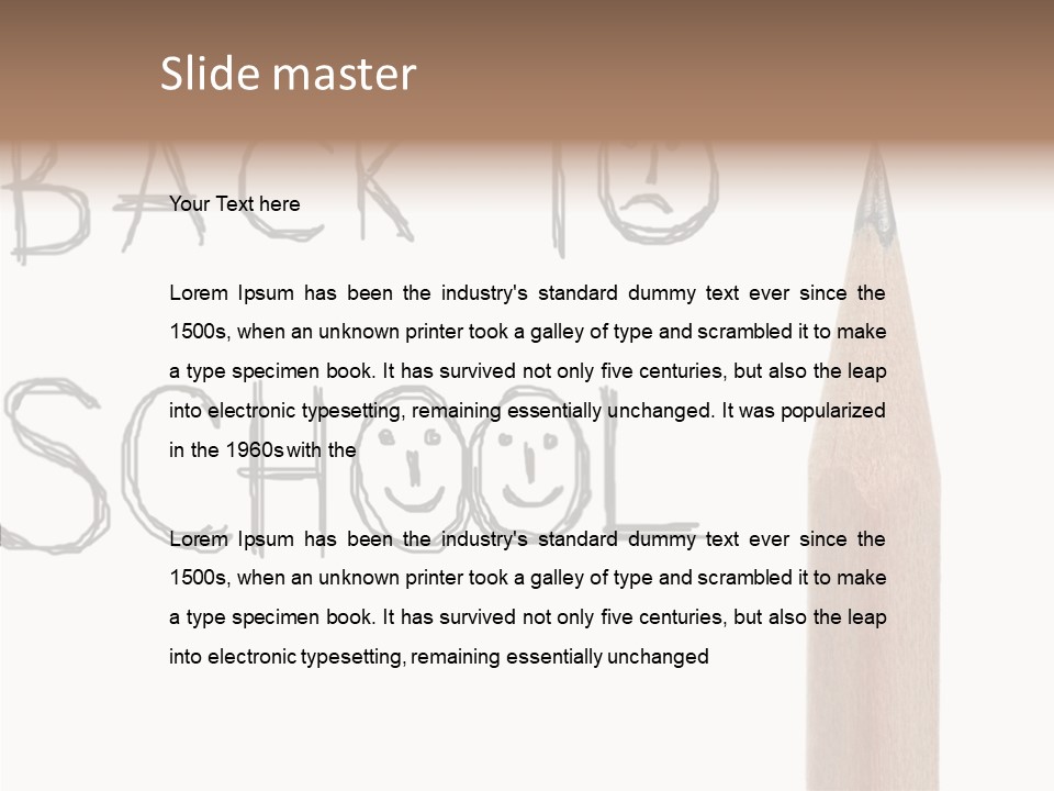 Color School Children PowerPoint Template