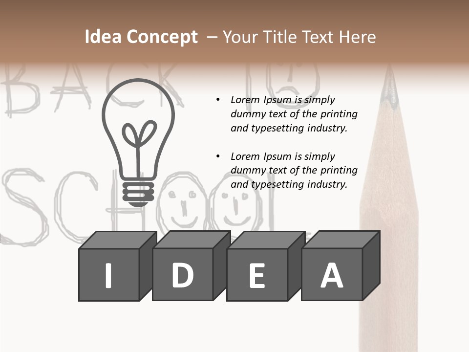 Color School Children PowerPoint Template