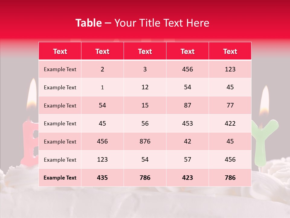 Text Bright Food PowerPoint Template