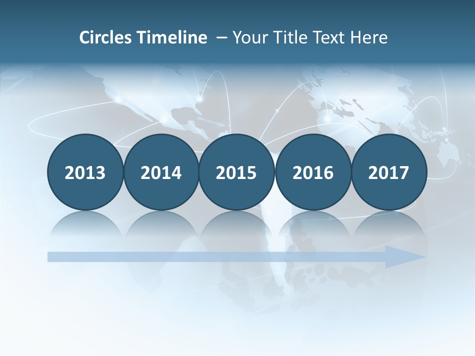 Work Blue Worldwide PowerPoint Template