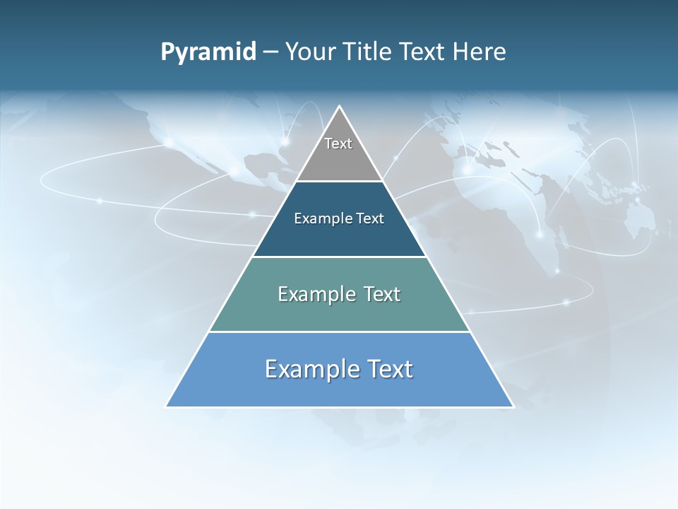 Work Blue Worldwide PowerPoint Template