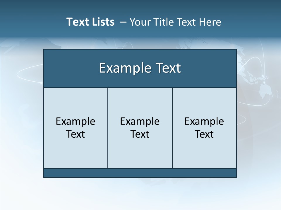 Work Blue Worldwide PowerPoint Template