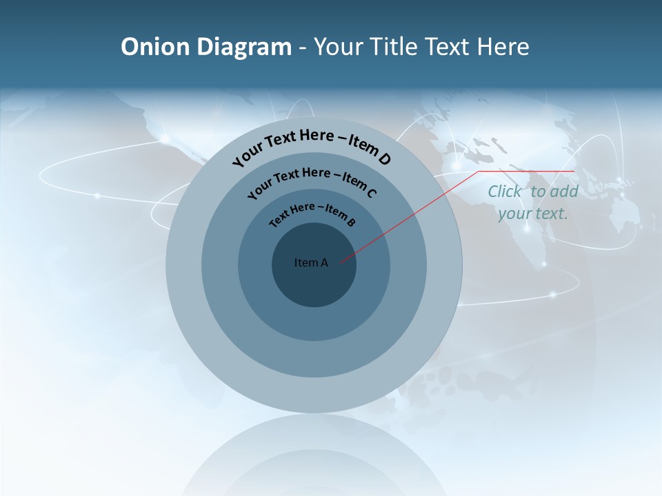 Work Blue Worldwide PowerPoint Template