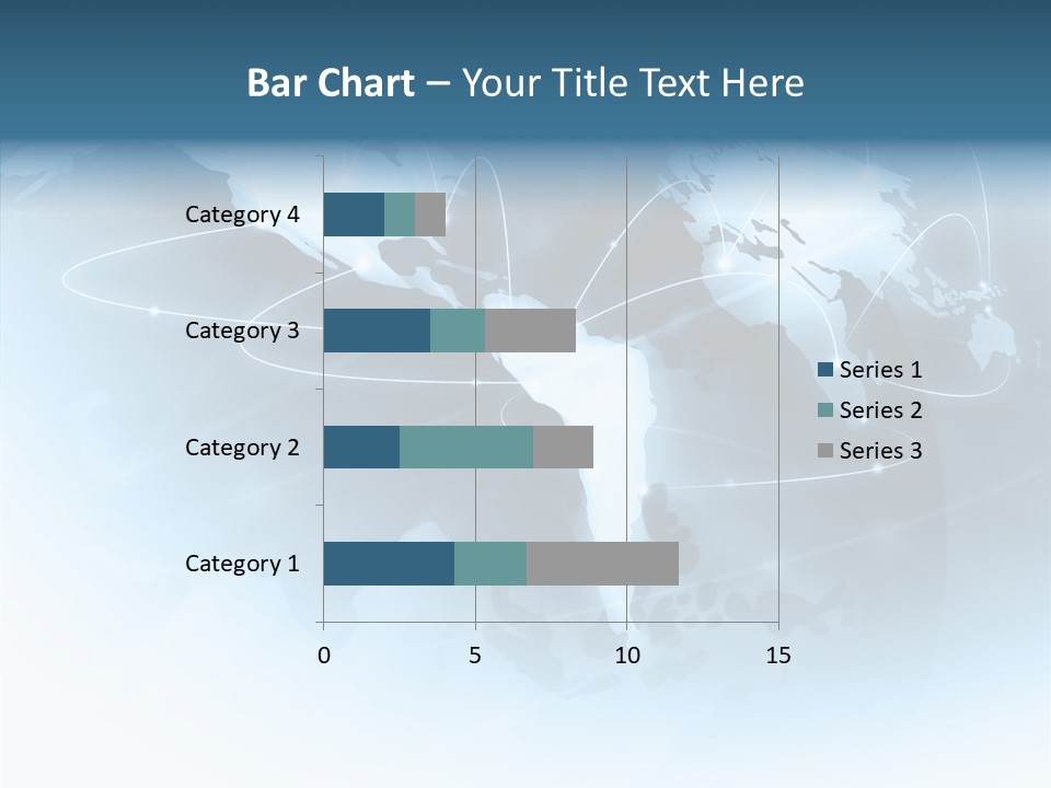 Work Blue Worldwide PowerPoint Template