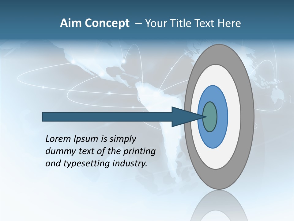 Work Blue Worldwide PowerPoint Template