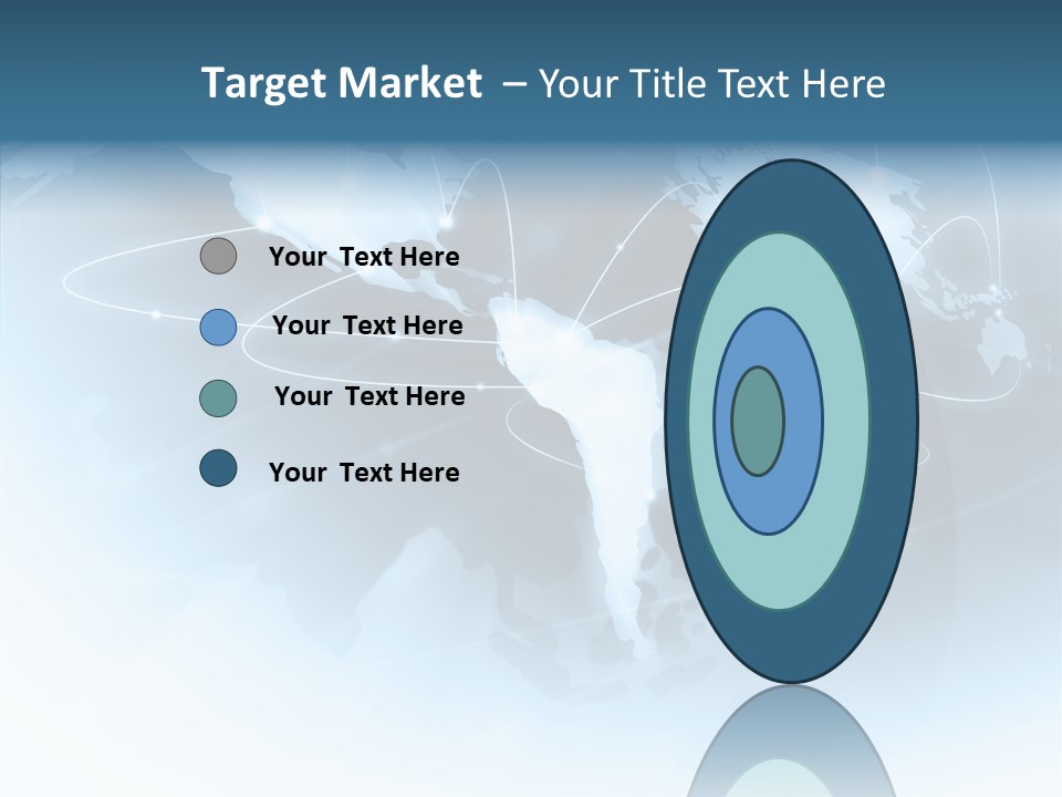 Work Blue Worldwide PowerPoint Template