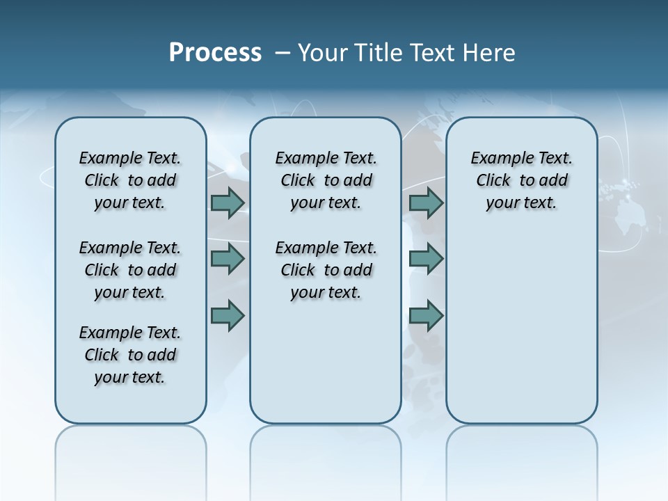 Work Blue Worldwide PowerPoint Template