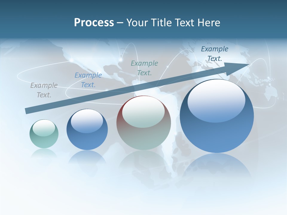 Work Blue Worldwide PowerPoint Template