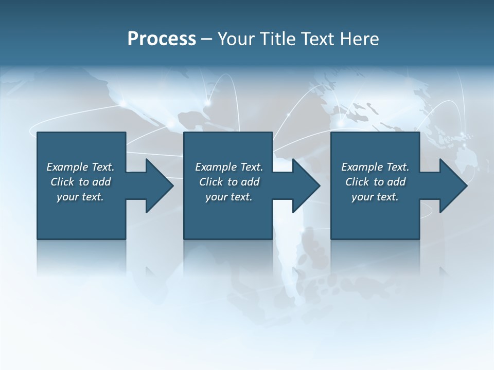 Work Blue Worldwide PowerPoint Template