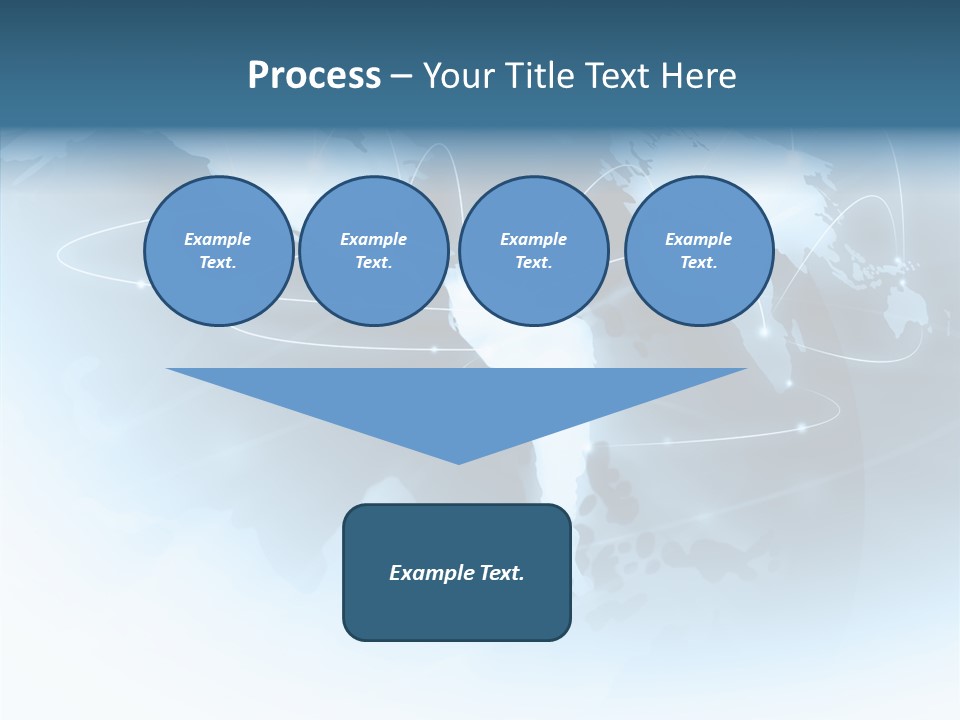 Work Blue Worldwide PowerPoint Template